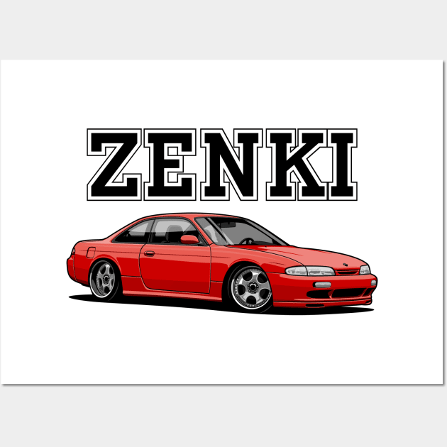 Nissan s14 Zenki Wall Art by JDM Boyz